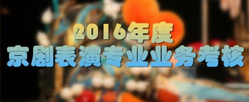 操鸡网站免费看不用国家京剧院2016年度京剧表演专业业务考...